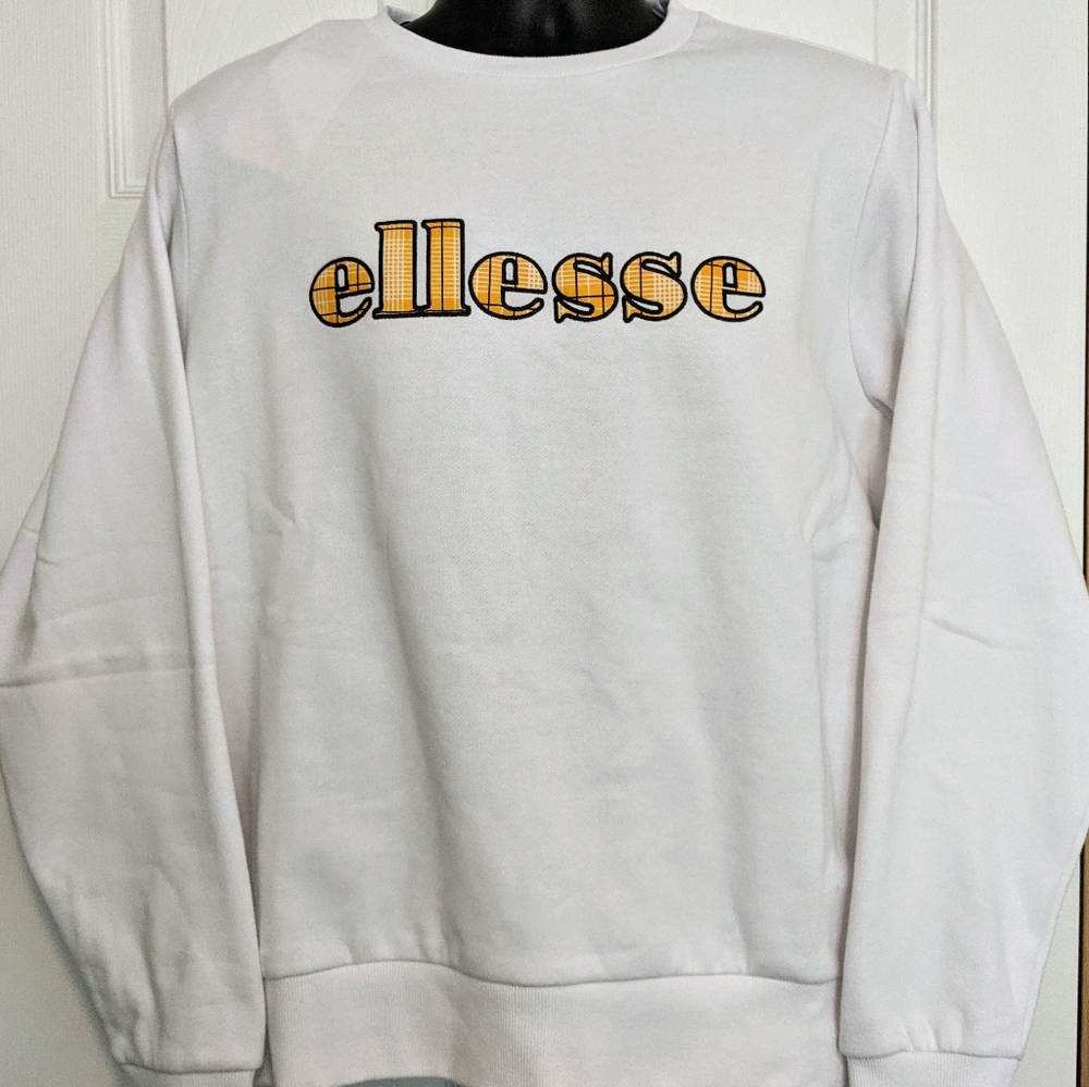 NWT Ellesse Chiodo Crewneck Sweatshirt White